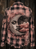 Faith & Hope – Distressed Ripped Plaid Flannel Shirt