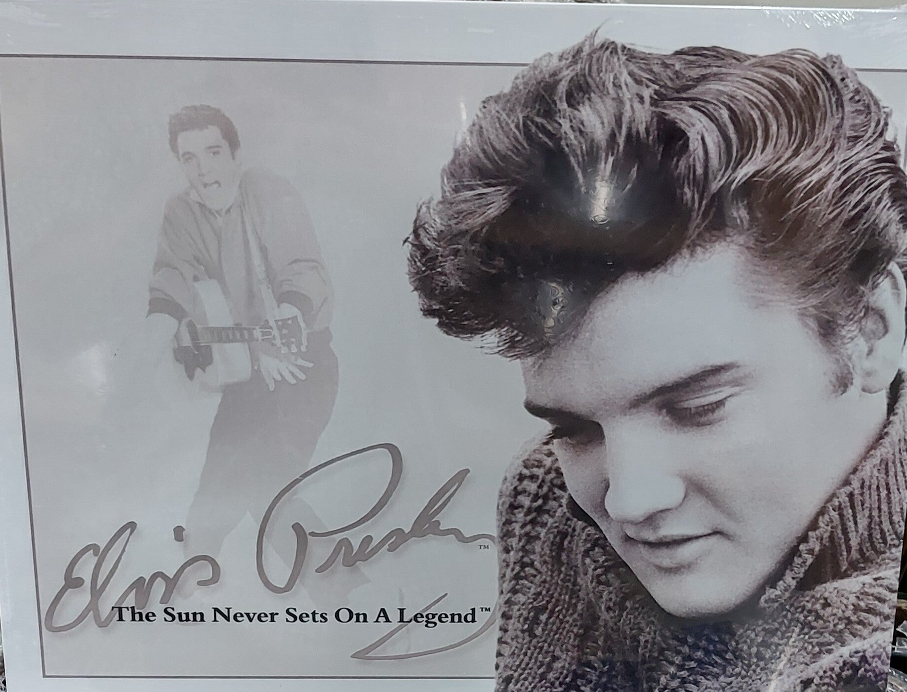 Elvis Presley – The Sun Never Sets On A Legend Signed Metal Art Print