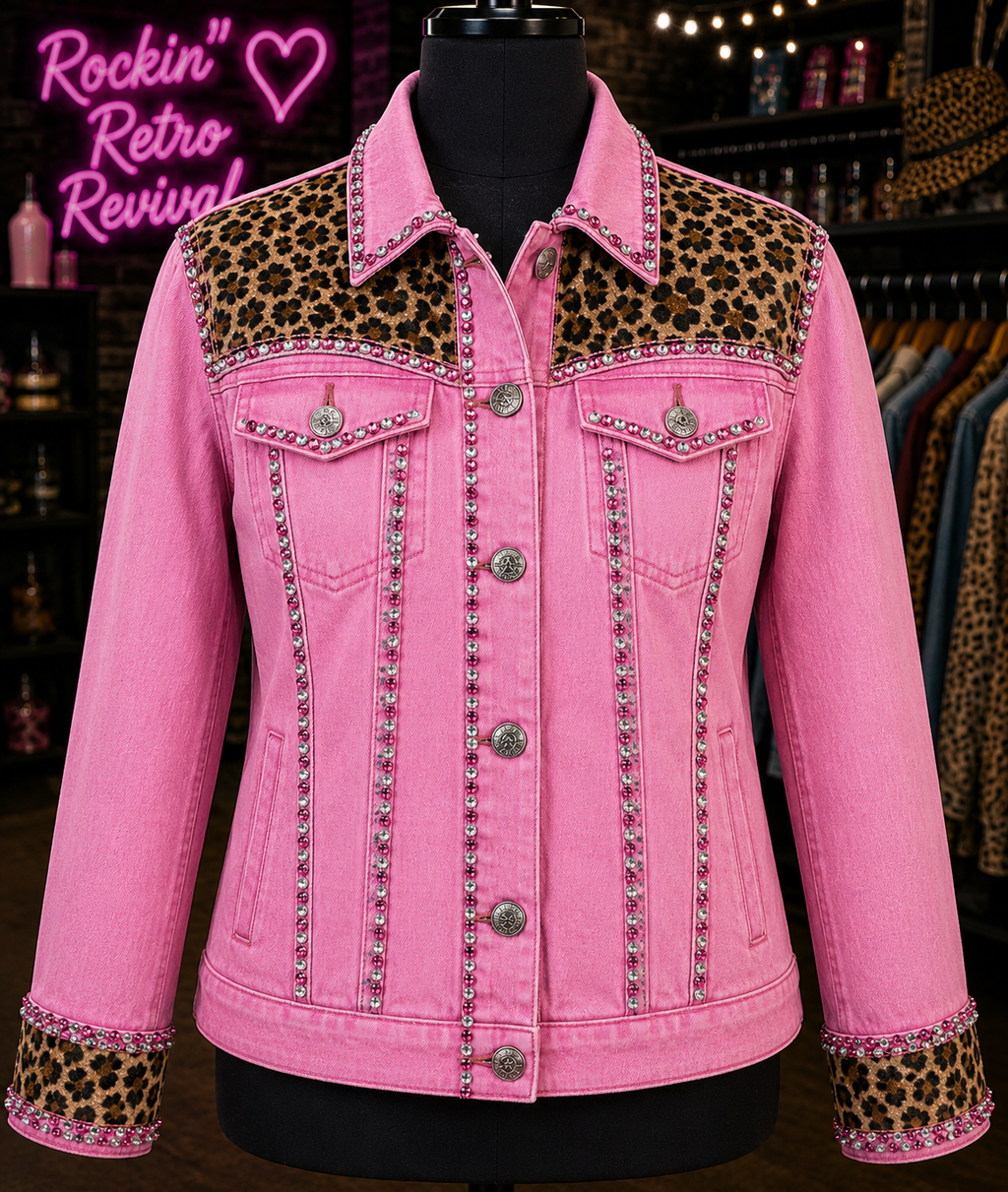I Beg Your Parton Pink Denim Jacket