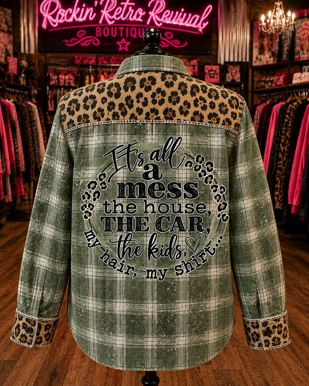 It's All a Mess Flannel Shirt