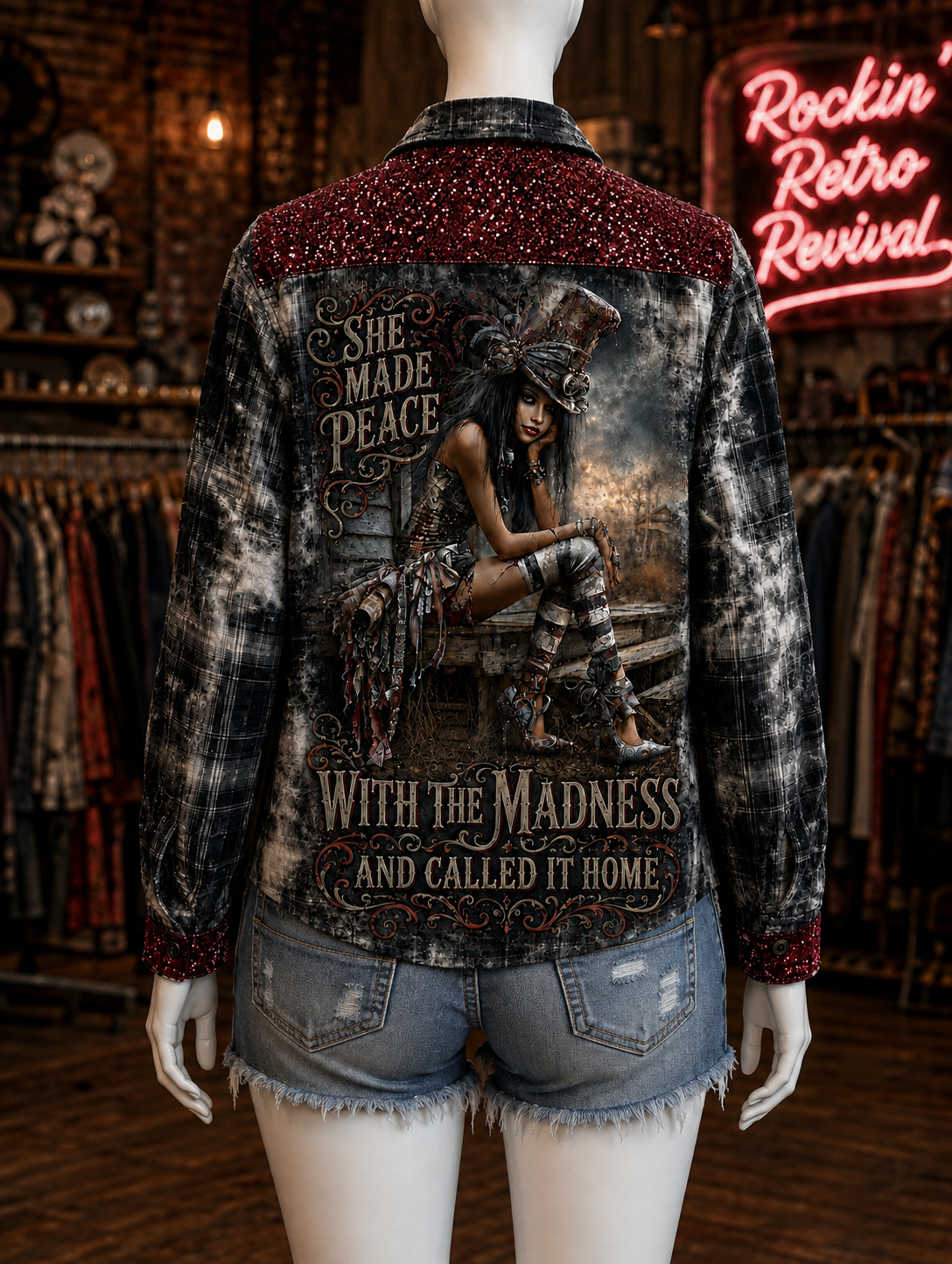 SHE MADE PEACE FLANNEL