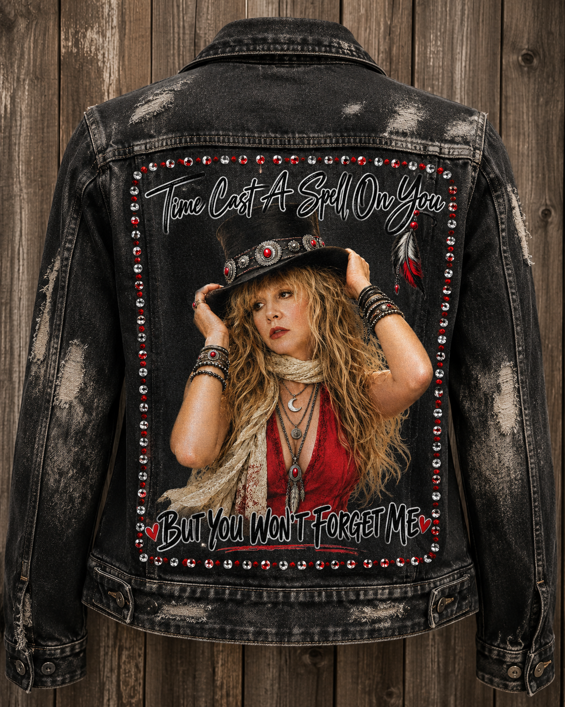 Stevie Nicks True Cast-A-Spell Acid-Wash Denim Jacket