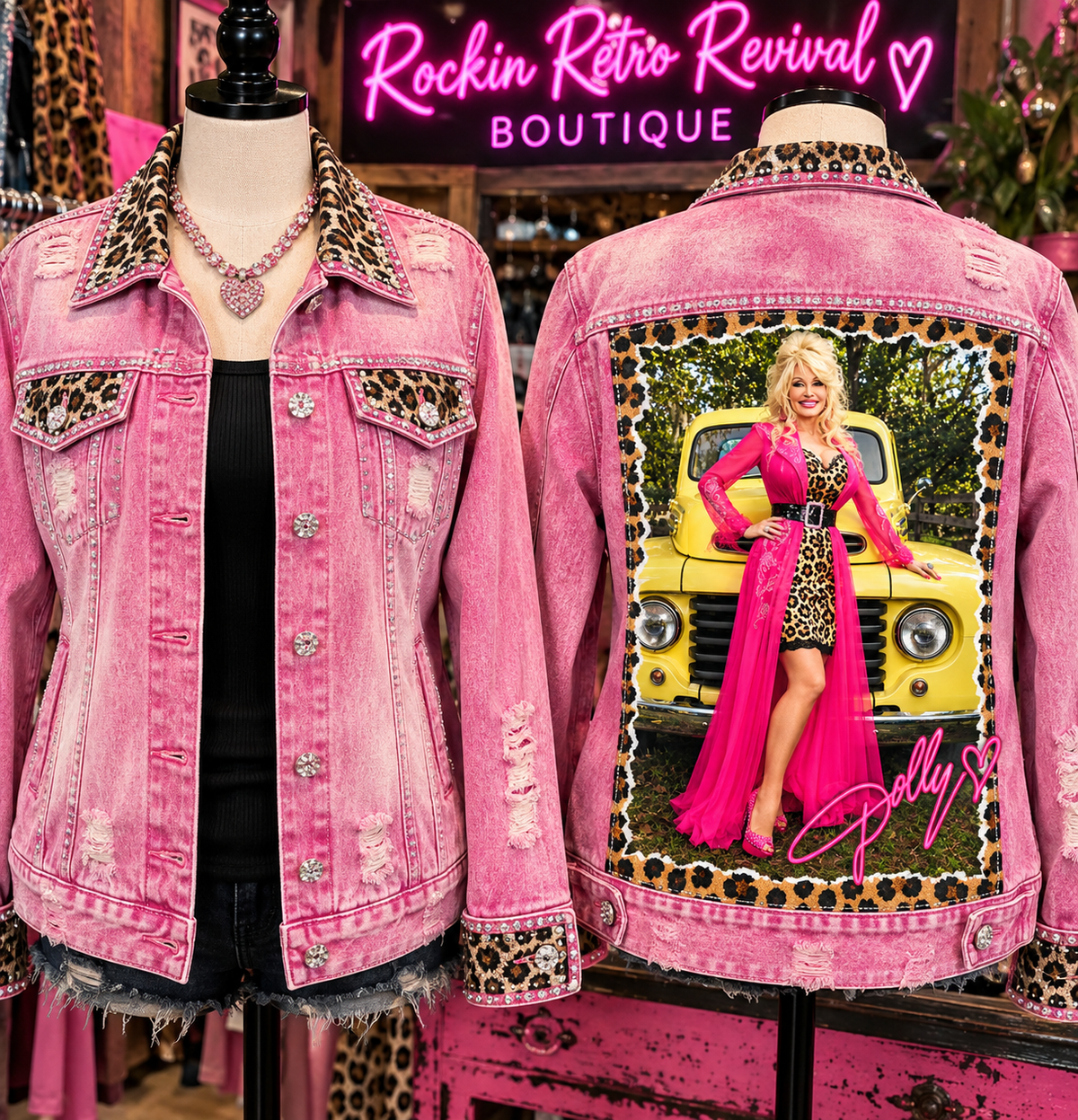 Dolly Distressed Statement Piece Jackets