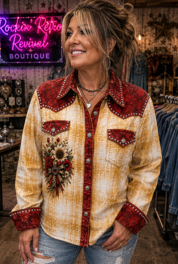 Just a Girl Whole Lot of Jesus Western Flannel