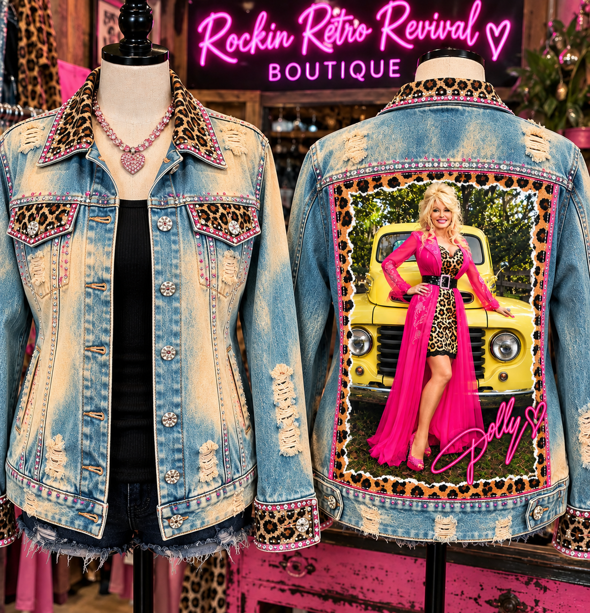 Dolly Distressed Statement Piece Jackets