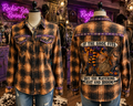 Halloween Plaid Western Flannel