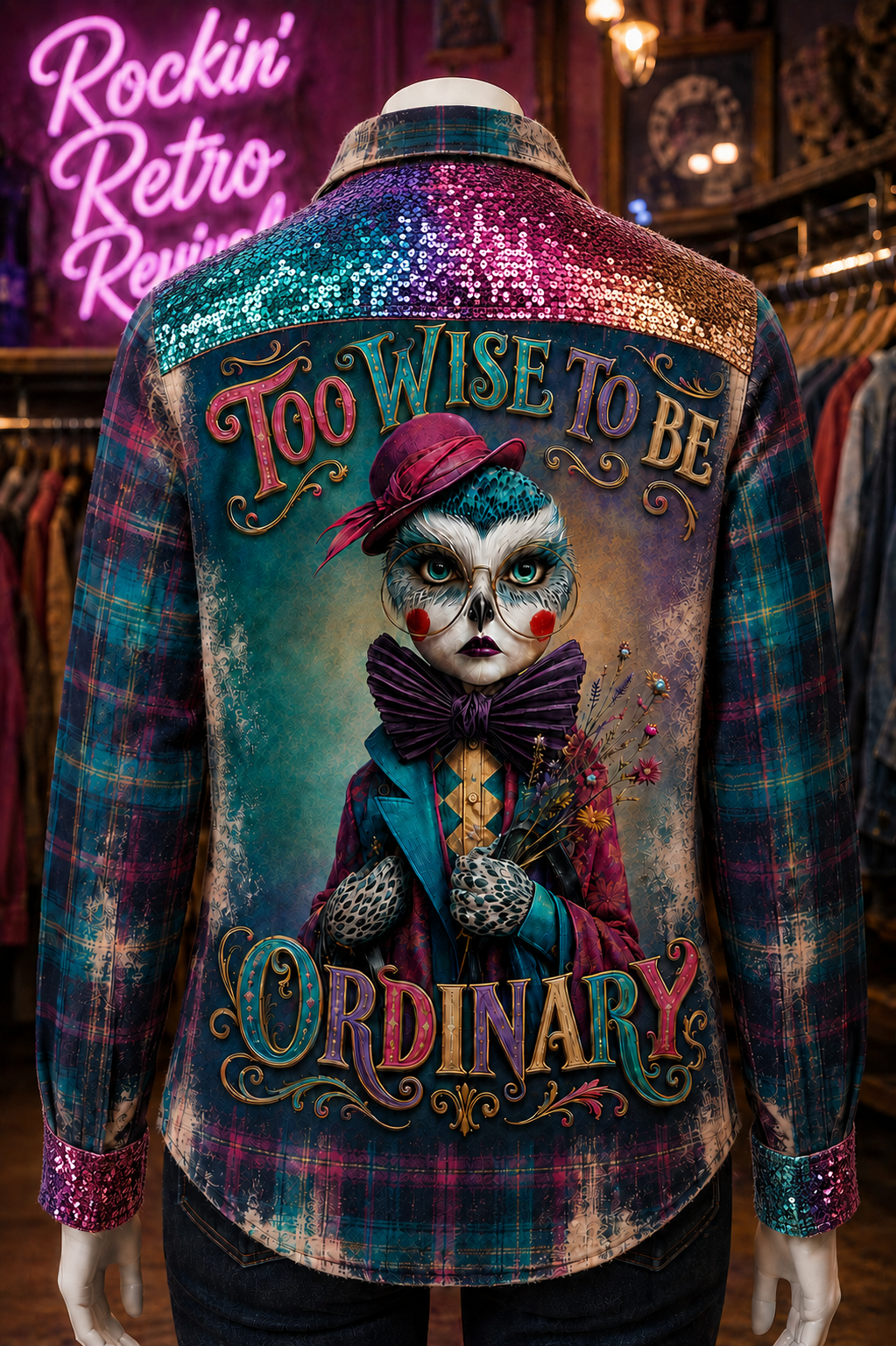 Too Wise to Be Ordinary Custom flannel