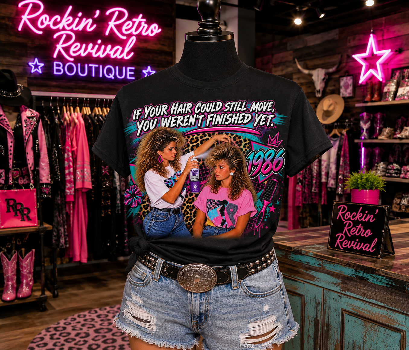 1986 Hair Salon Graphic Tee