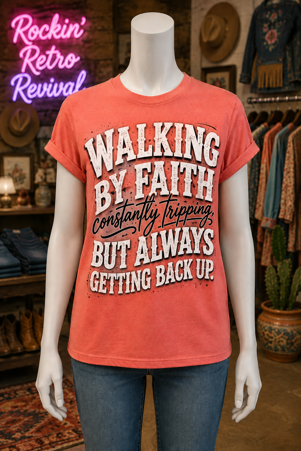 Walking by Faith Constantly Tripping but Always Get Back Up
