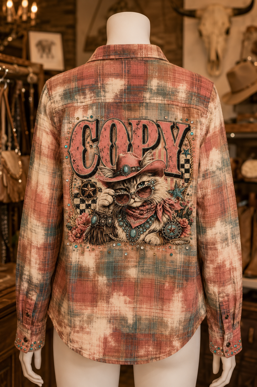 COPY cat western flannel