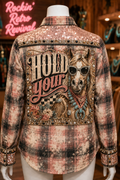 Hold Your Horses Embellished Flannel