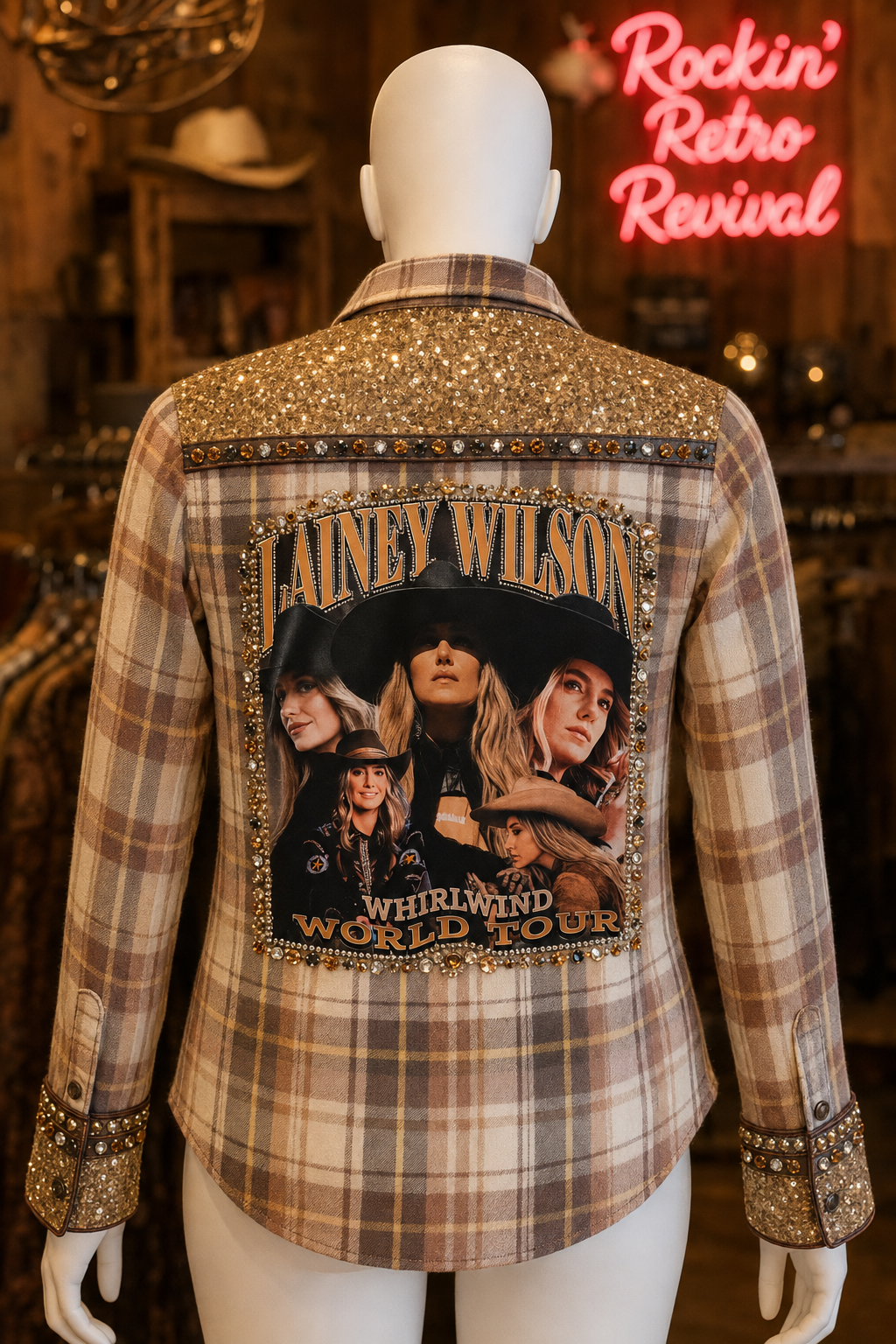 Lainey Wilson Whirlwind World Tour Flannel Shirt