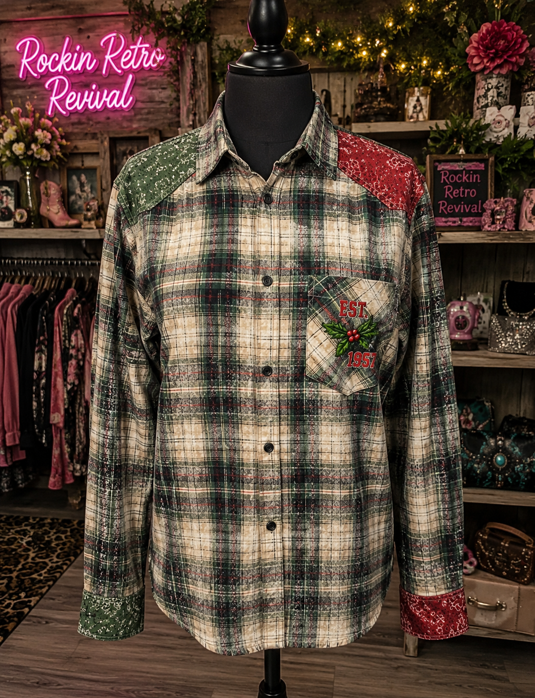 Grinchmas Whoville University Flannel Shirt