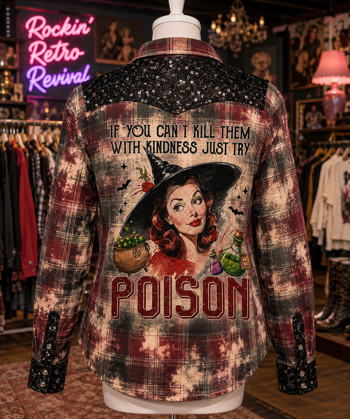 IF YOU CAN'T KILL THEM WITH KINDNESS FLANNEL
