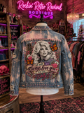 Dolly Tribute Distressed Denim Jacket