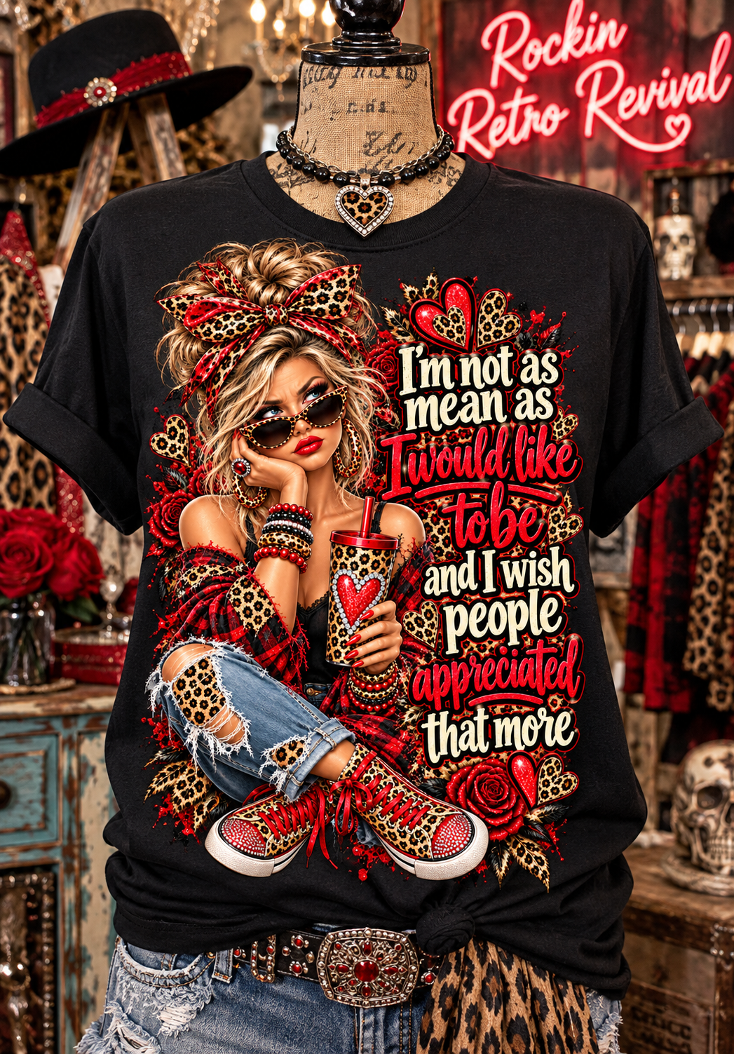I'm Not as Mean as I Would Like to Be Graphic Tee