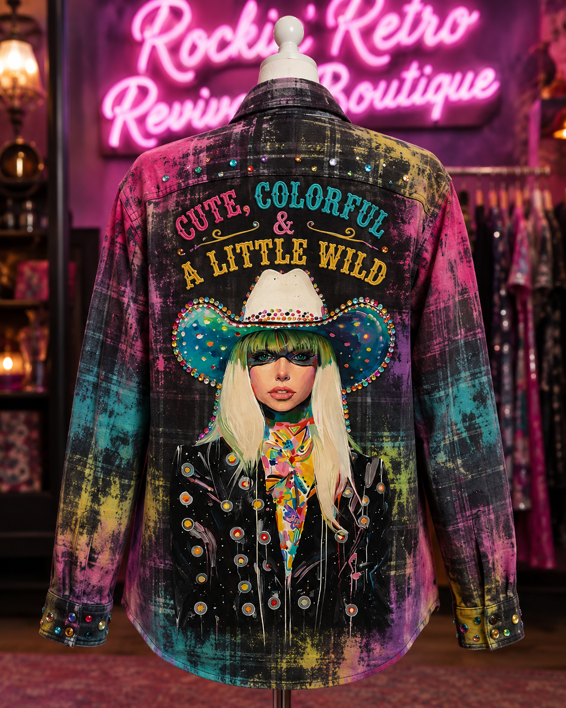 Cute, Colorful & A Little Wild Graphic flannel