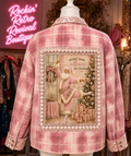 Santa Dancing Graphic flannel