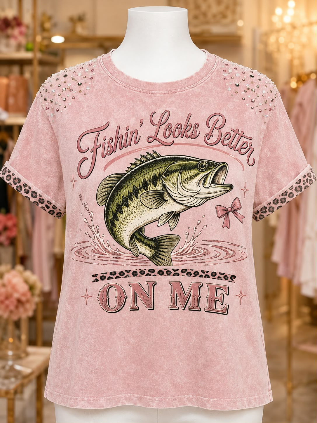 Fishin' Looks Better ON ME Graphic Tee