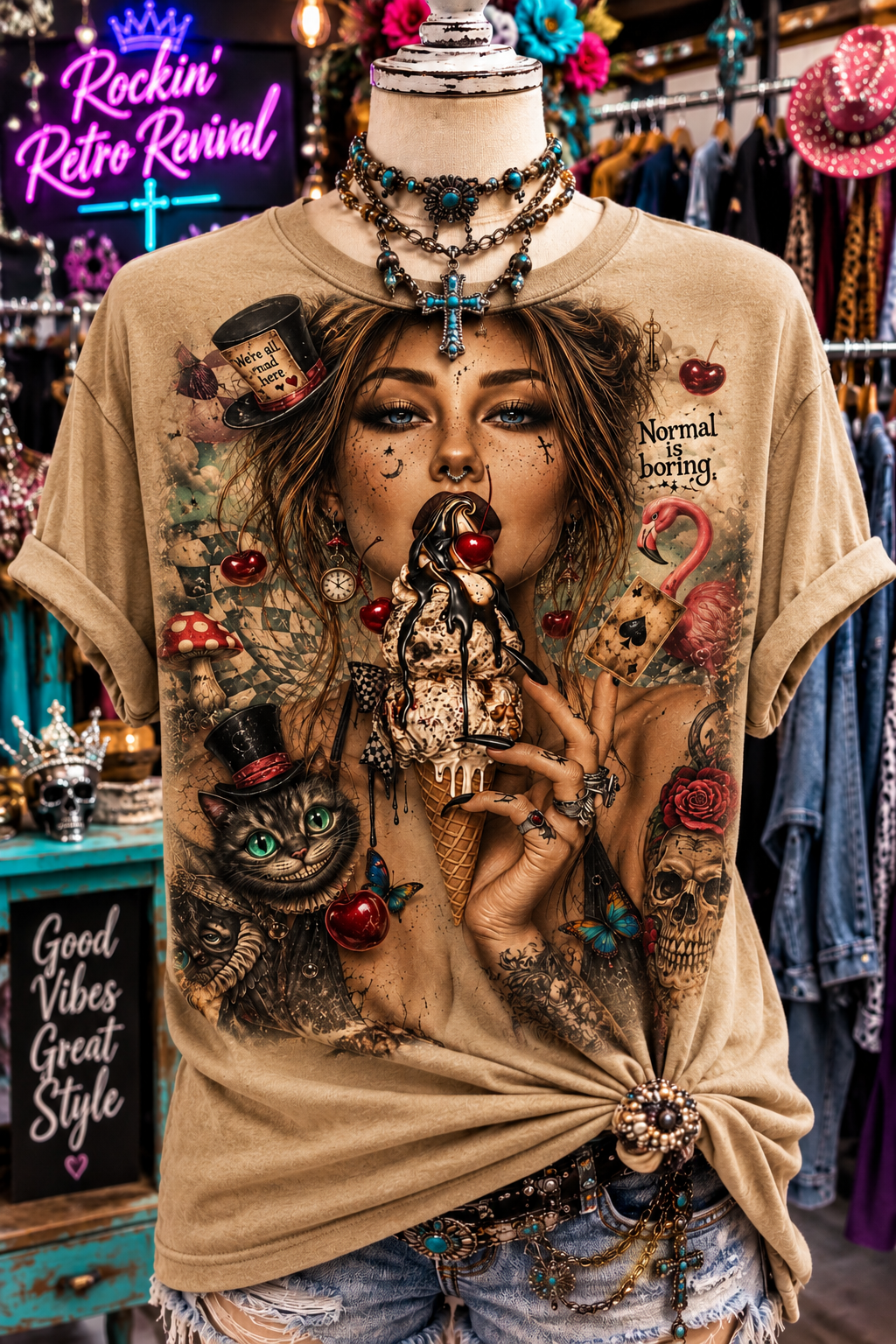 Wonderland Whimsy Graphic Tee