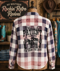 Please Be Patient I'm From The 1900s Plaid Flannel Shirt