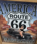 Route 66 America's Mother Road Vintage-Style Metal Sign